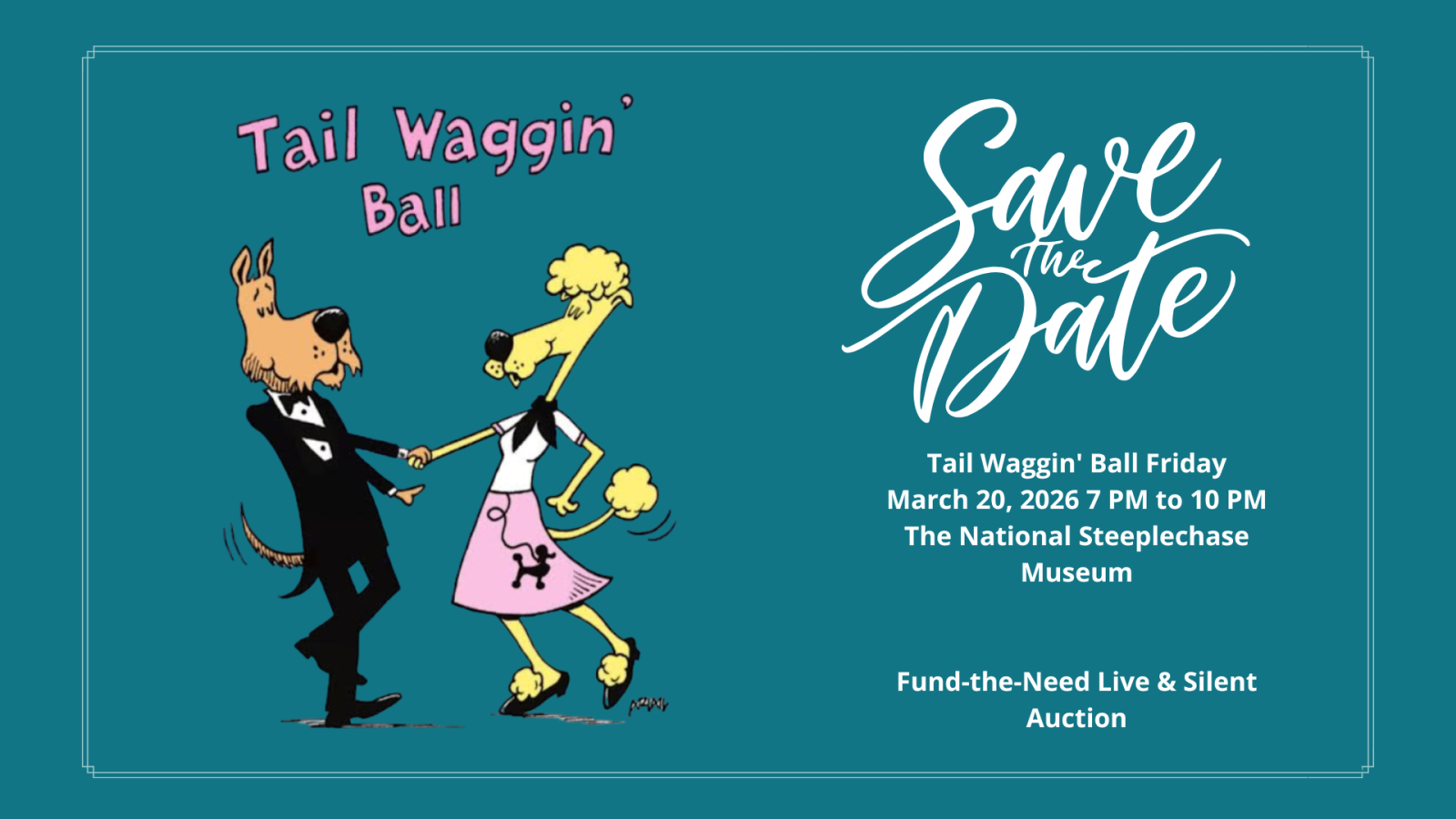 save the date tail waggin ball 2026